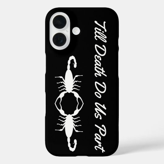 Gothic White Wedding Scorpions Custom Case-Mate iPhone Case (Achterkant)