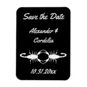 Gothic White Wedding Scorpions Custom Magneet (Verticaal)
