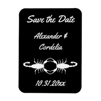 Gothic White Wedding Scorpions Custom Magneet