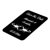 Gothic White Wedding Scorpions Custom Magneet (Linkerzijde)