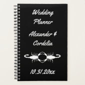 Gothic White Wedding Scorpions Custom Planner (Voorkant)