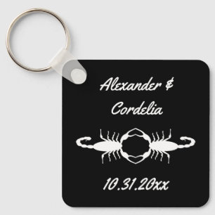 Gothic White Wedding Scorpions Custom Sleutelhanger