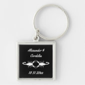Gothic White Wedding Scorpions Custom Sleutelhanger (Voorkant)