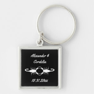Gothic White Wedding Scorpions Custom Sleutelhanger