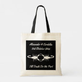 Gothic White Wedding Scorpions Custom Tote Bag (Achterkant)