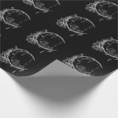 Gothic Wicca Crescent Gothic Moon Cadeaupapier (Hoek)