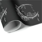 Gothic Wicca Crescent Gothic Moon Cadeaupapier (Rol Hoek)