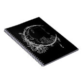 Gothic Wicca Crescent Gothic Moon Notitieboek (Rechterzijde)