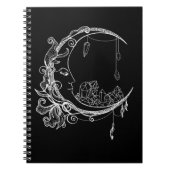 Gothic Wicca Crescent Gothic Moon Notitieboek (Voorkant)