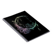 Gothic Wicca Crescent Pastel Gothic Moon Notitieboek (Rechterzijde)