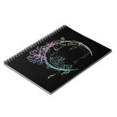 Gothic Wicca Crescent Pastel Gothic Moon Notitieboek (Linkerzijde)