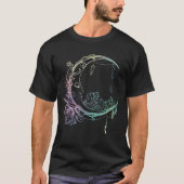 Gothic Wicca Crescent Pastel Gothic Moon T-shirt (Voorkant)