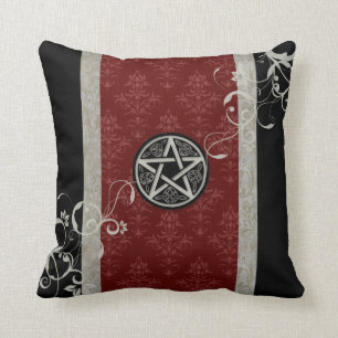 Gothic Wiccan Pentacle Kussen