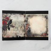 Gothic Wij wensen u een vrolijk kerstfeest Kaart (Binnen)