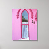 Gothic Window and Snow - Martha's Vineyard Canvas Afdruk (Voorkant)