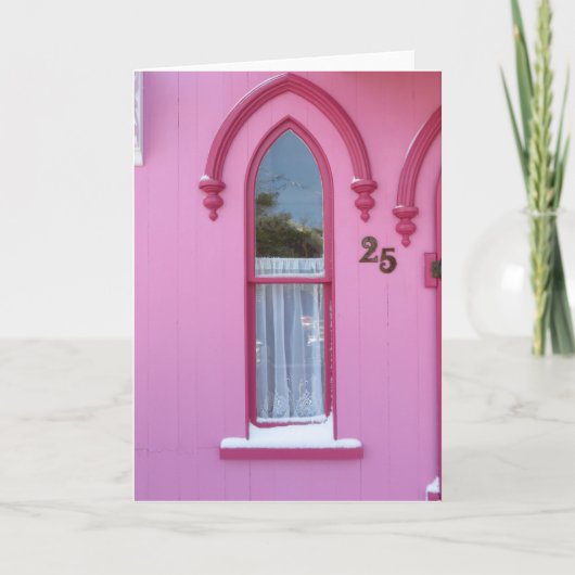 Gothic Window and Snow - Martha's Vineyard Kaart (Voorkant)