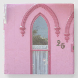 Gothic Window and Snow - Martha's Vineyard Stenen Onderzetter