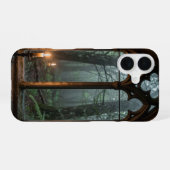Gothic Window Misty Forest Phone Case iPhone 16 Hoesje (Achterkant horizontaal)