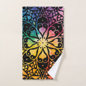 Gothic Window Rainbow Pride Bad Handdoek (Handdoek)