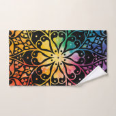 Gothic Window Rainbow Pride Bad Handdoek (Handdoek)