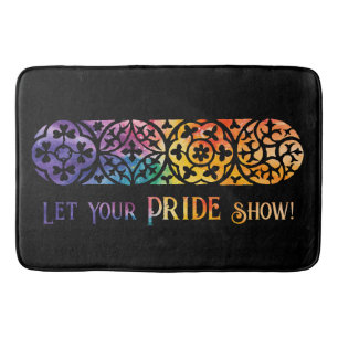 Gothic Window Rainbow Pride Badmat