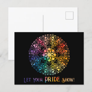 Gothic Window Rainbow Pride Briefkaart