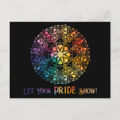 Gothic Window Rainbow Pride Briefkaart (Voorkant)