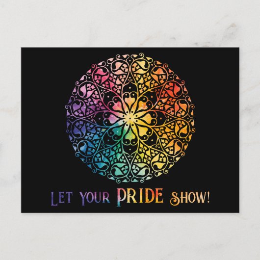 Gothic Window Rainbow Pride Briefkaart (Voorkant)