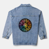 Gothic Window Rainbow Pride Denim Jacket (Achterkant)