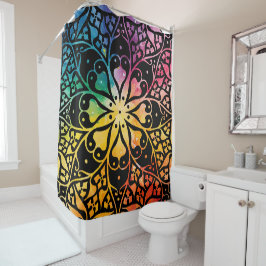 Gothic Window Rainbow Pride Douchegordijn