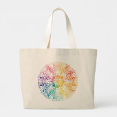 Gothic Window Rainbow Pride Grote Tote Bag (Achterkant)