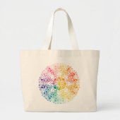 Gothic Window Rainbow Pride Grote Tote Bag (Voorkant)