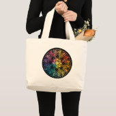 Gothic Window Rainbow Pride Grote Tote Bag (Voorkant (product))
