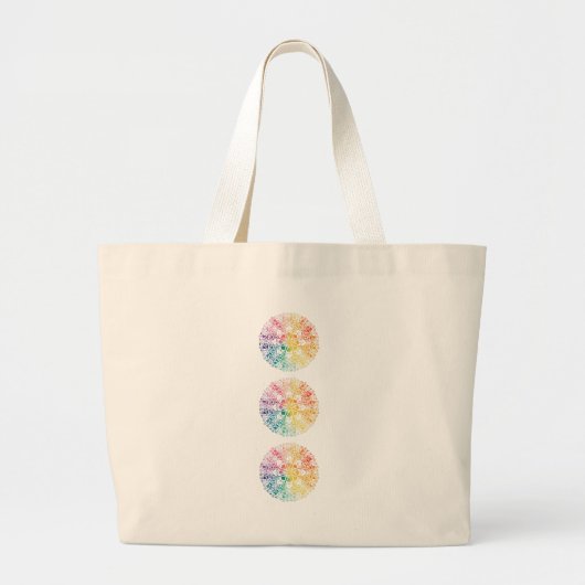 Gothic Window Rainbow Pride Grote Tote Bag (Voorkant)