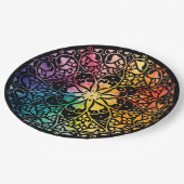 Gothic Window Rainbow Pride Papieren Bordje (Gekanteld)