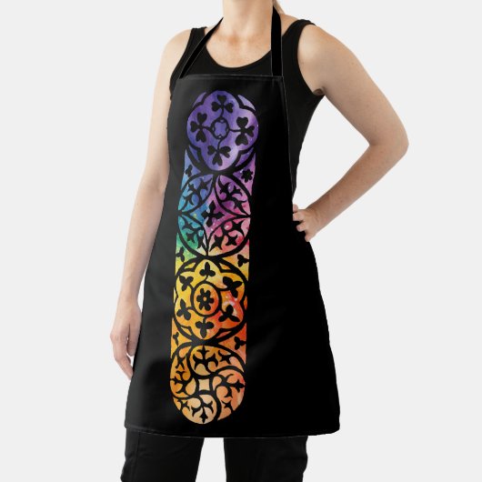 Gothic Window Rainbow Pride Schort (Insitu)
