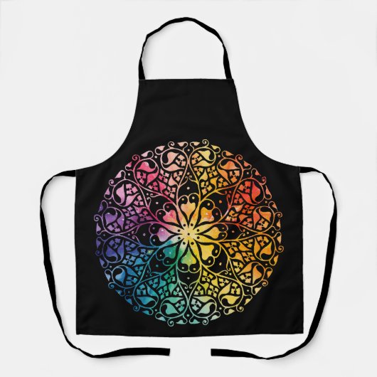 Gothic Window Rainbow Pride Schort (Voorkant)