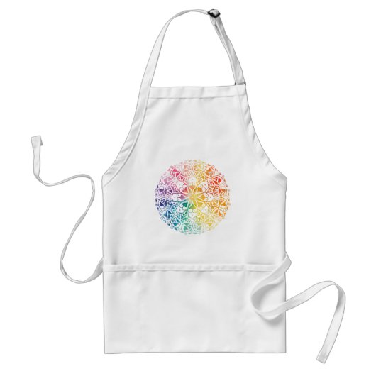 Gothic Window Rainbow Pride Standaard Schort (Voorkant)