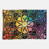 Gothic Window Rainbow Pride Theedoek (Horizontaal)