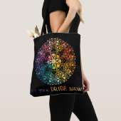Gothic Window Rainbow Pride Tote Bag (Dichtbij)