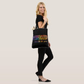 Gothic Window Rainbow Pride Tote Bag (Op model)