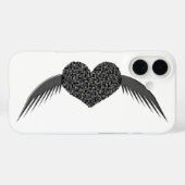 Gothic Winged Love Heart Case-Mate iPhone Case (Achterkant (horizontaal))