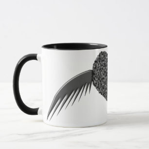 Gothic Winged Love Heart Mok
