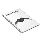 Gothic Winged Love Heart  Notitieboek (Rechterzijde)