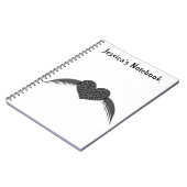 Gothic Winged Love Heart  Notitieboek (Linkerzijde)