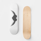 Gothic Winged Love Heart Skateboard (Voorkant)