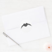 Gothic Winged Love Heart Sticker (Envelop)