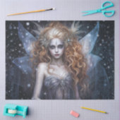 Gothic Winter Fairy – Ice Enchantress Fantasy  Tissuepapier (Craft)