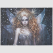 Gothic Winter Fairy – Ice Enchantress Fantasy Tissuepapier (Voorkant)