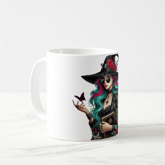 Gothic Witch Art Mok (Voorkant links)